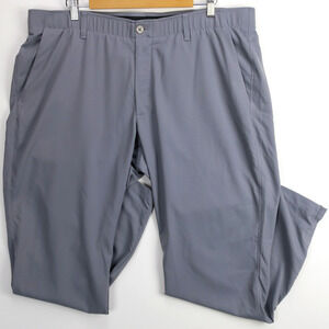 Mens Golf Pants 42x32 Gray Stretch Athletic Under Armour Showdown
